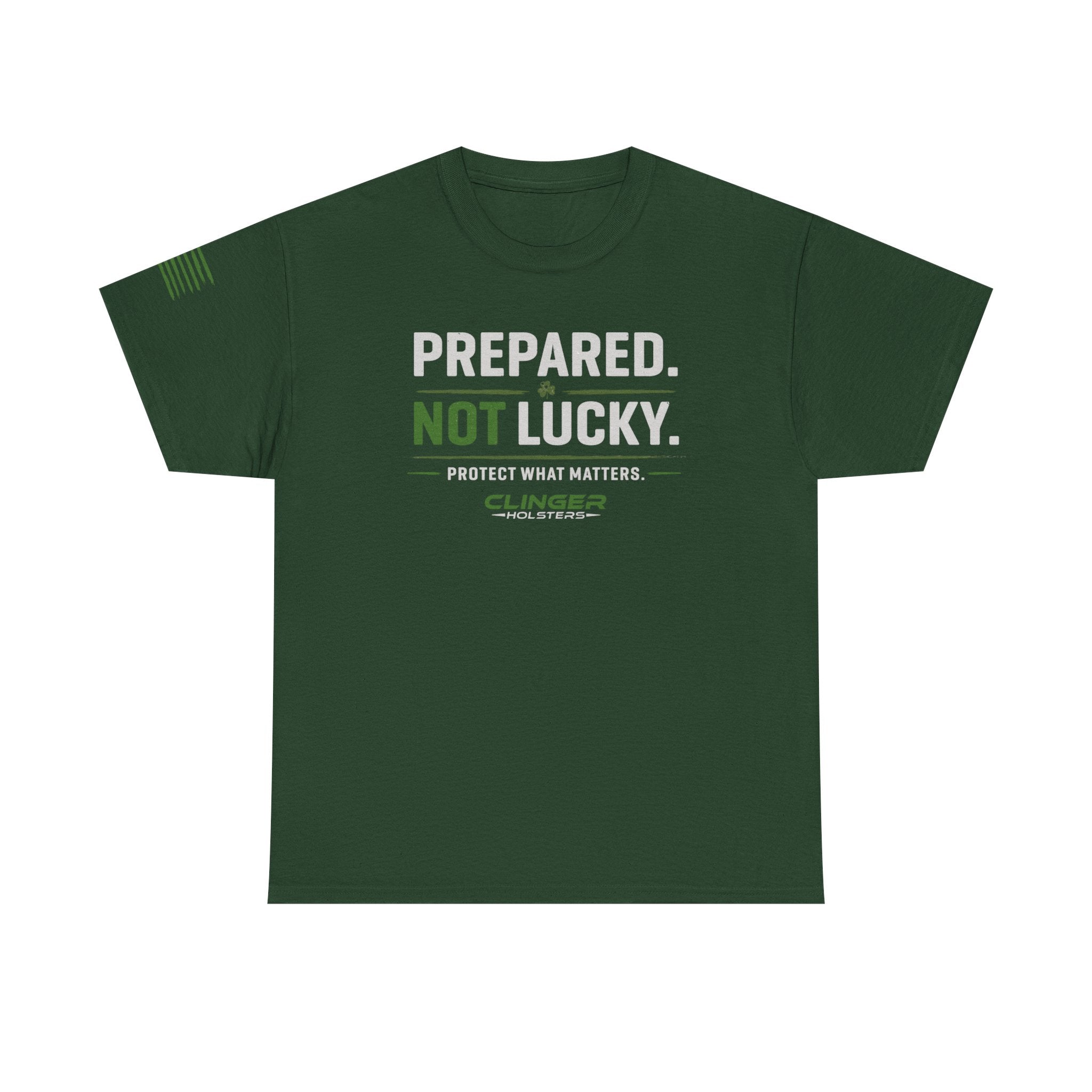 Prepared. Not Lucky. T‑Shirt — Tactical Preparedness Tee