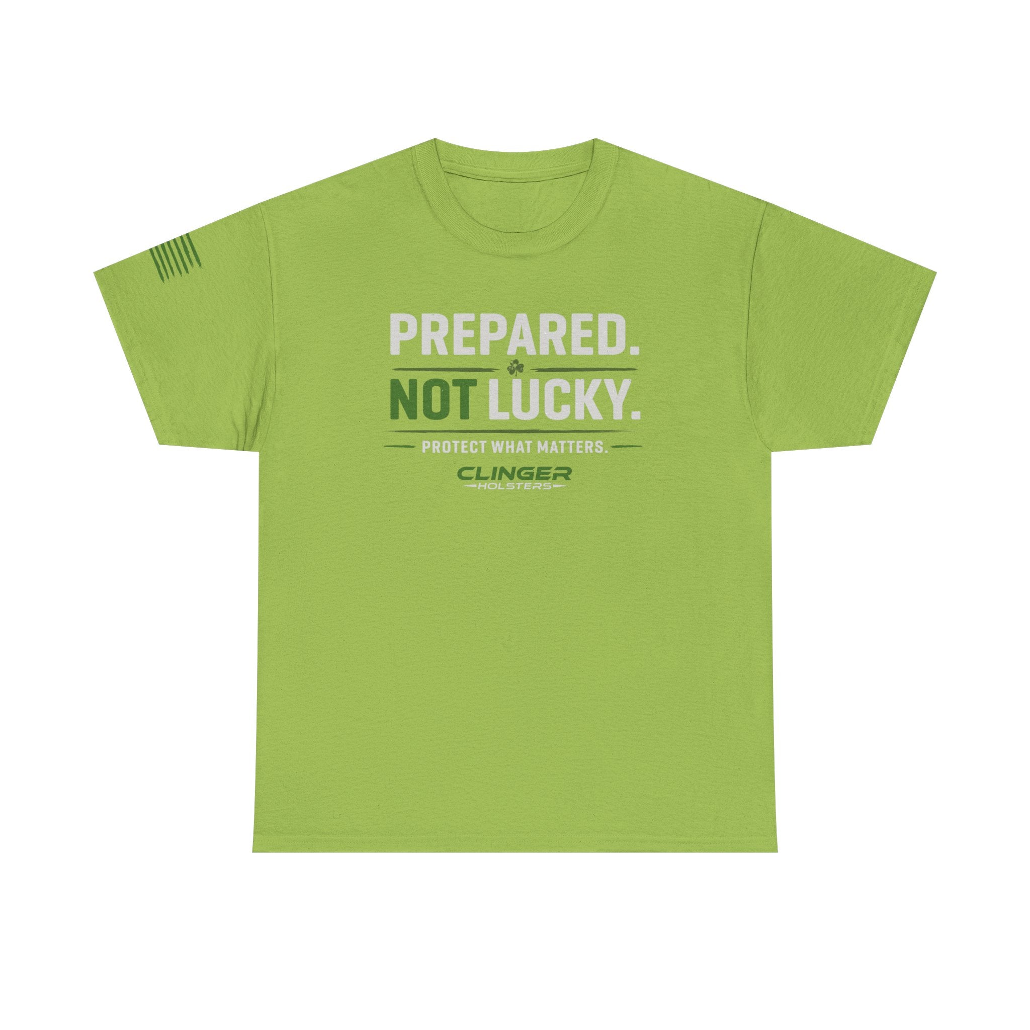 Prepared. Not Lucky. T‑Shirt — Tactical Preparedness Tee