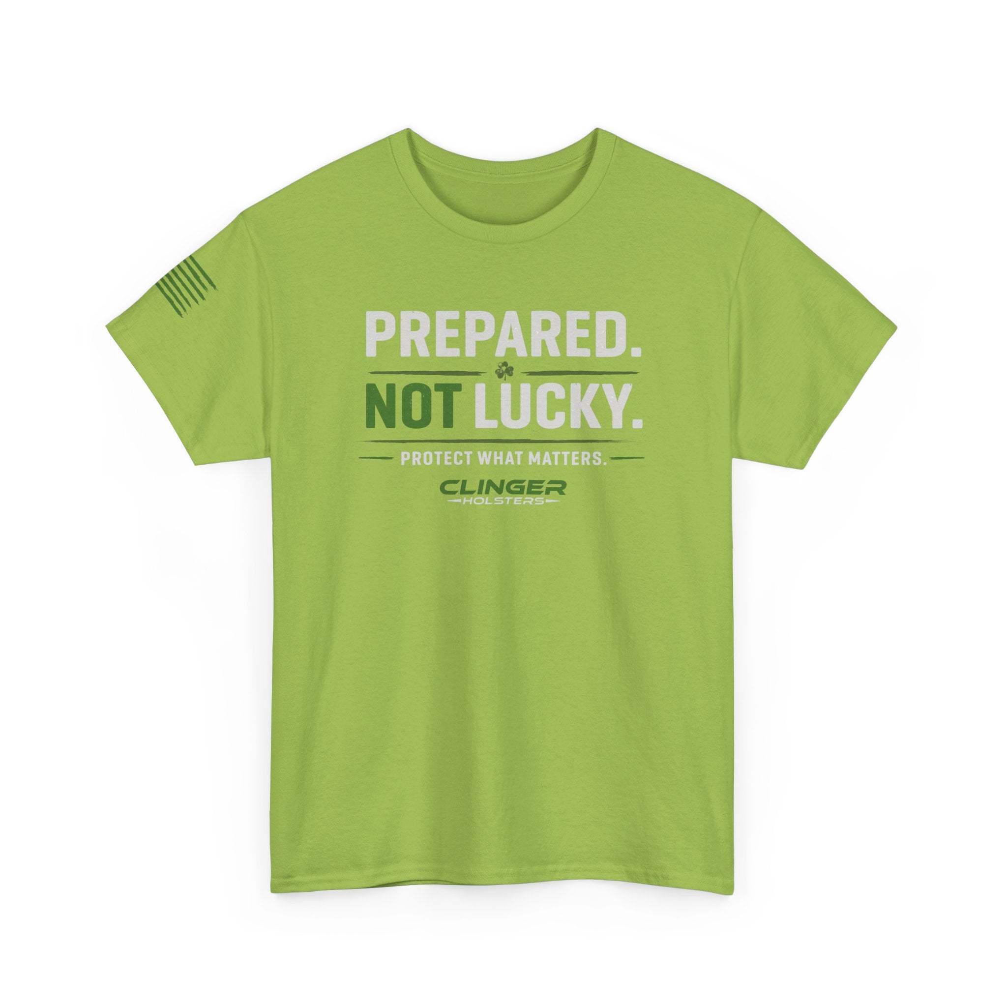 Prepared. Not Lucky. T‑Shirt — Tactical Preparedness Tee