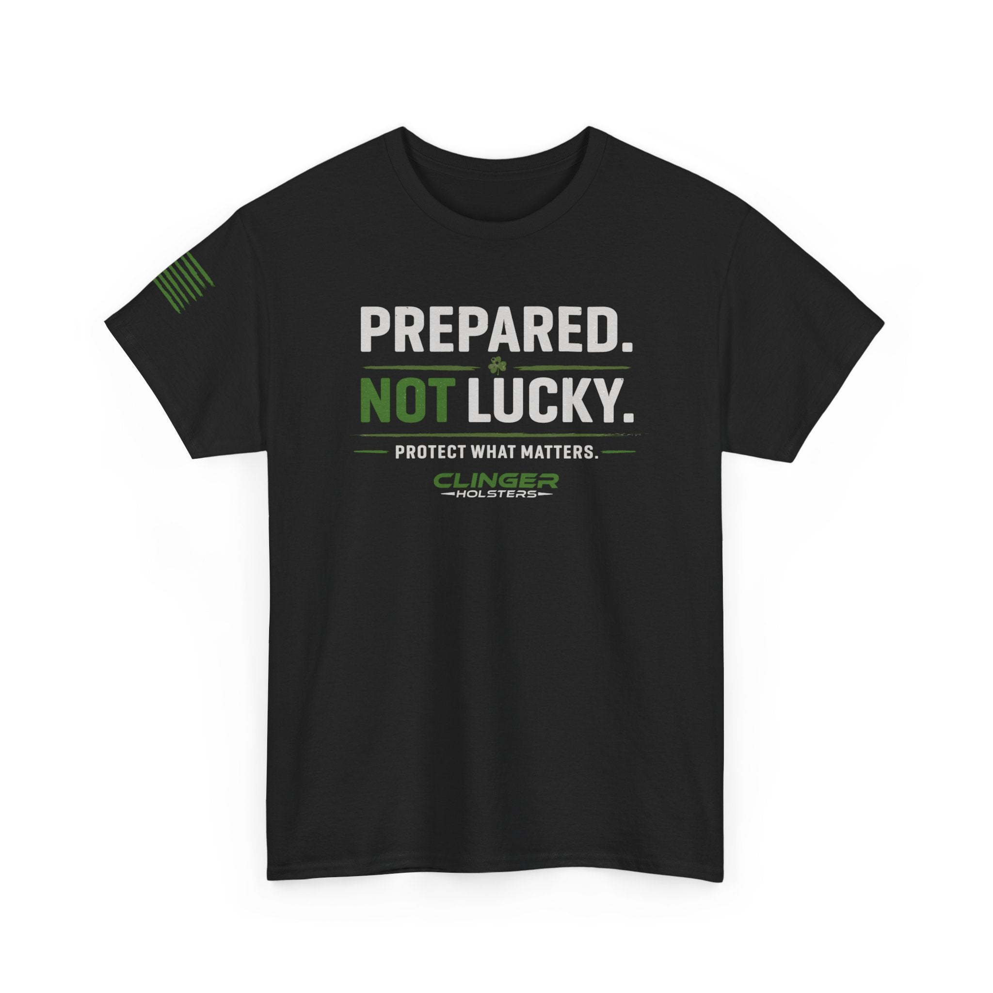 Prepared. Not Lucky. T‑Shirt — Tactical Preparedness Tee