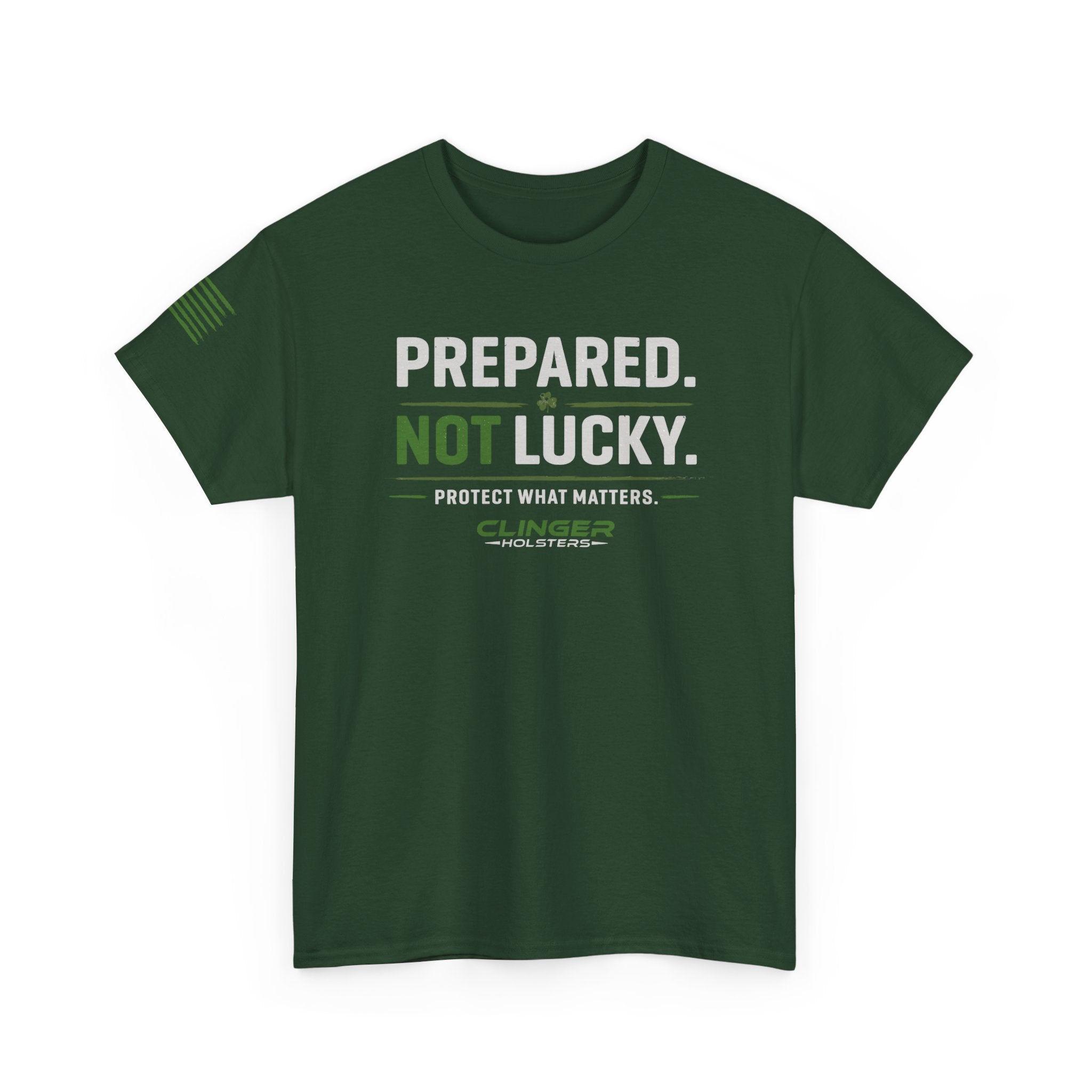 Prepared. Not Lucky. T‑Shirt — Tactical Preparedness Tee