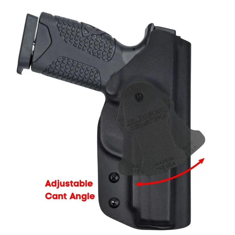 Avidity PD10 black holster with GearX Clip Adjustable Cant angle