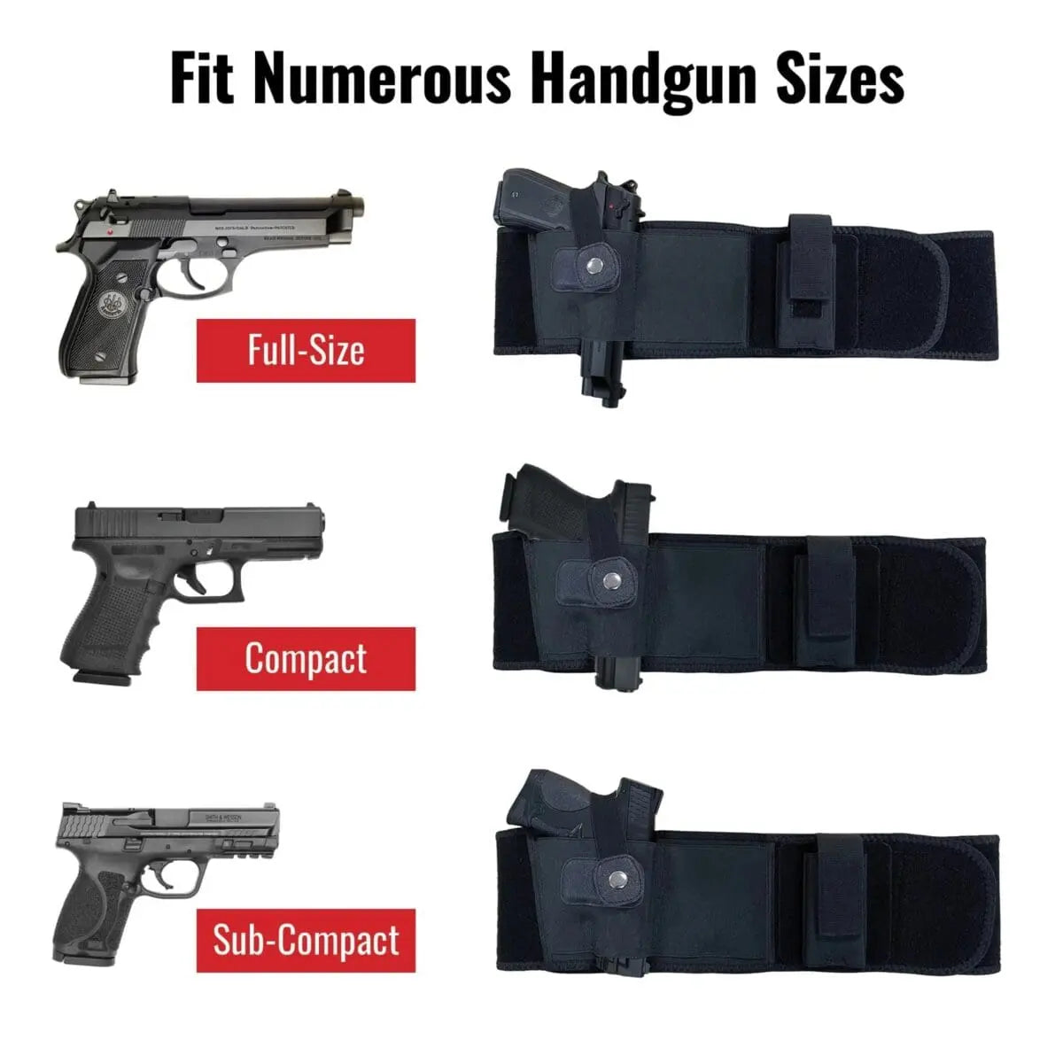 Unisex Belly Band Holster for Comfortable Concealed Carry