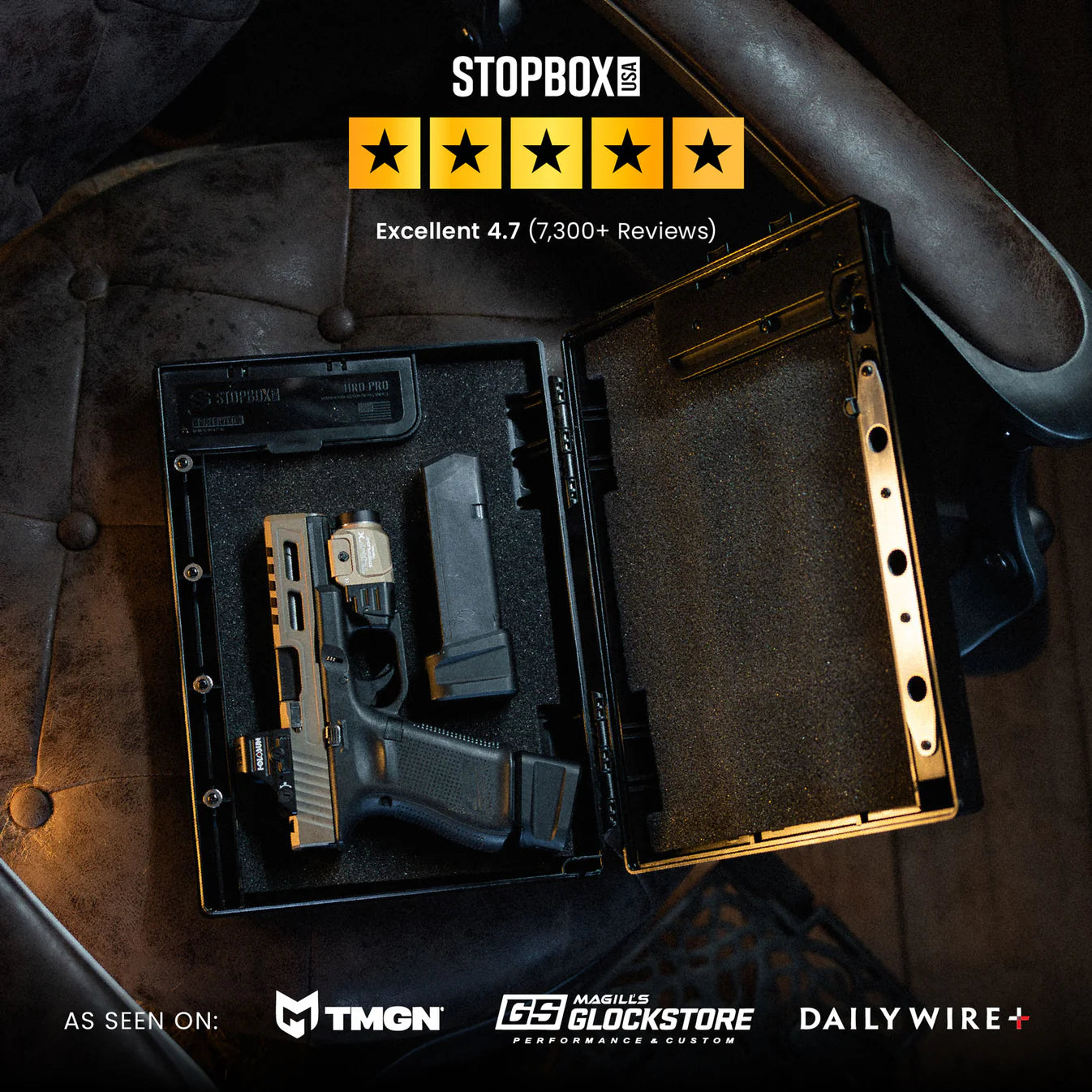 StopBox Compact – Lightweight Handgun Lockbox for Everyday Carry & Travel