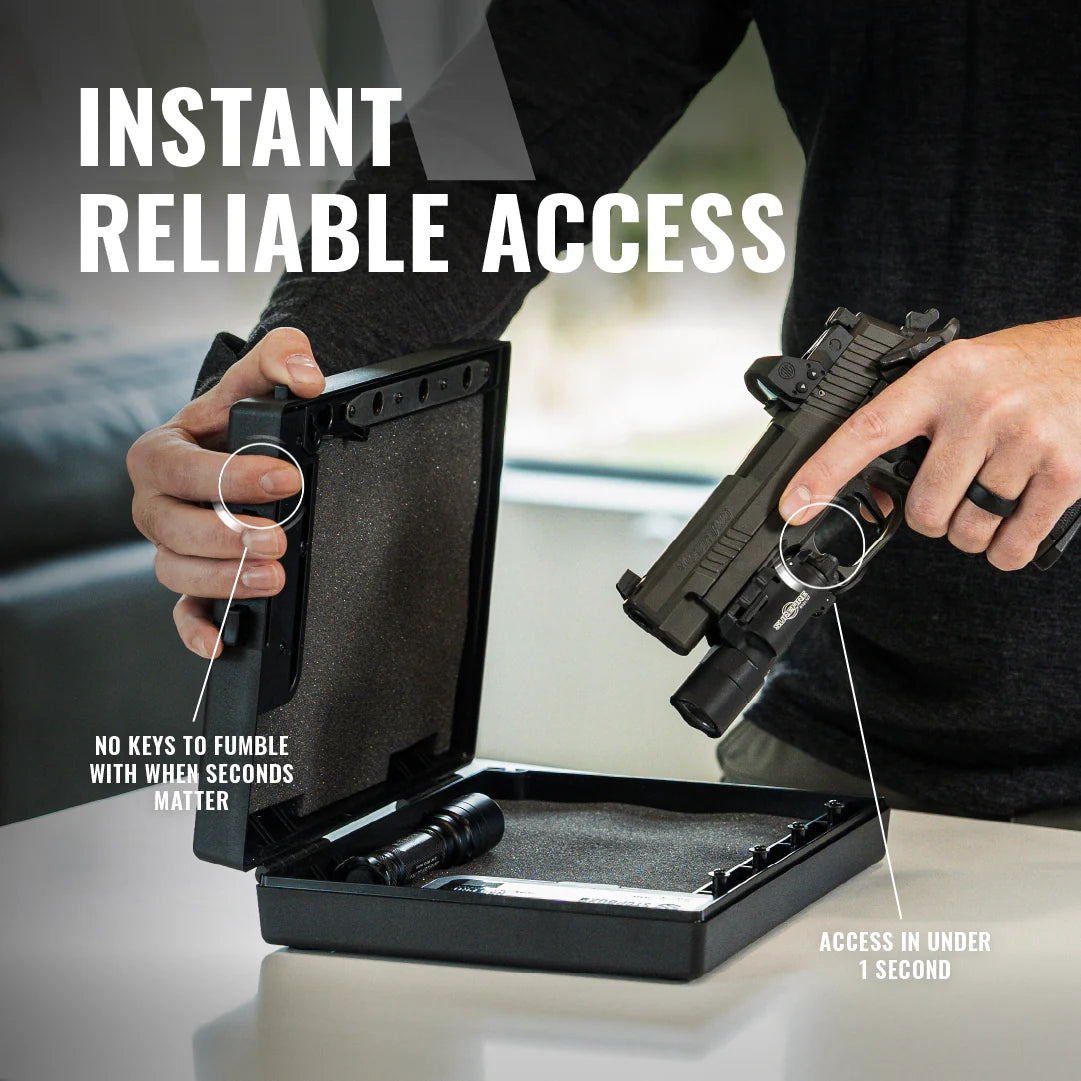StopBox PRO – Premium High-Impact Gun Lockbox for Handguns & Travel