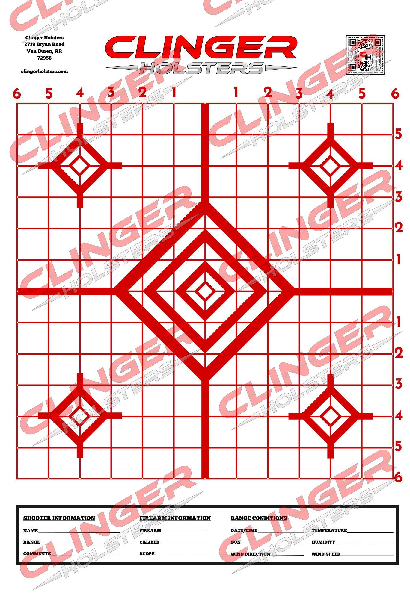Clenger Range Targets – Precision Shooting Targets – Clinger Holsters
