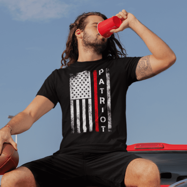 Patriot American Flag T-Shirt - Unisex Heavy Cotton Tee