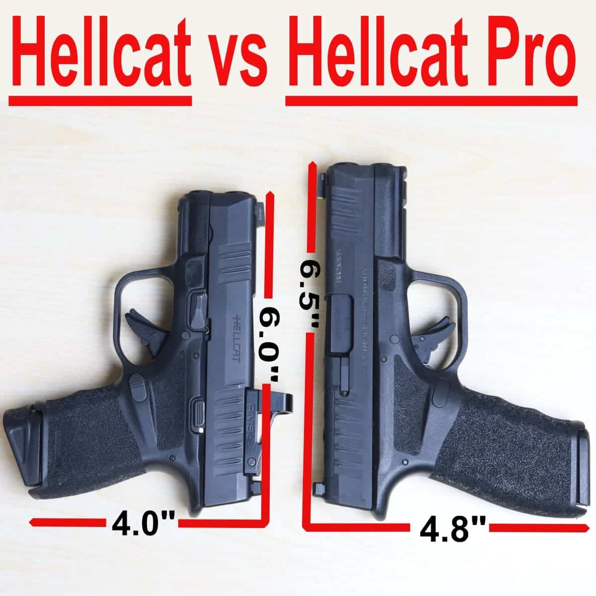 Springfield Hellcat Vs Hellcat Pro - Clinger Holsters