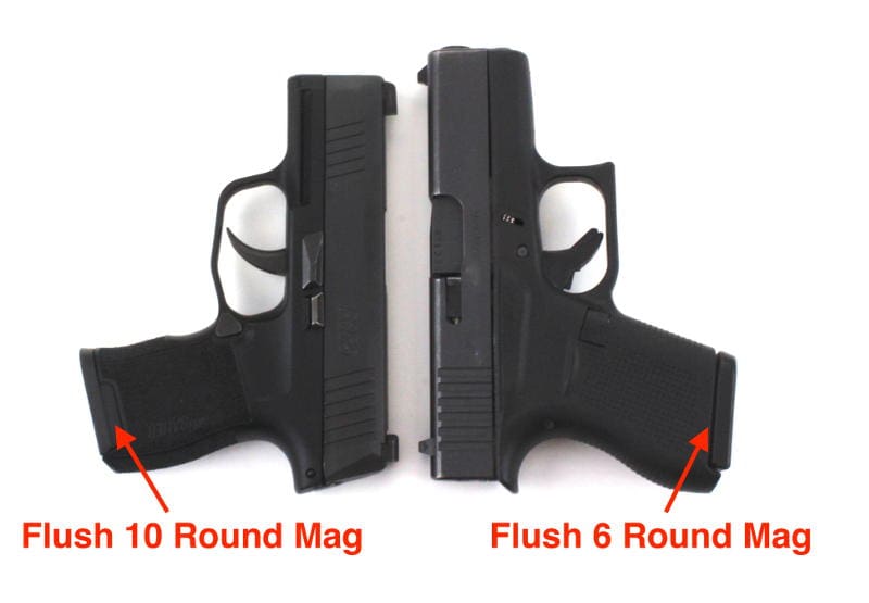 Glock 43 vs Sig P365 Mag Capacity Comparison